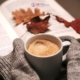 There is a correlation between food and mental health. When the season's get colder, our eating habits change. This shows a woman warming herself up with soup.