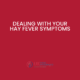 Dealing with hay fever symptoms - UK Food Intolerance