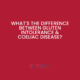 What's the difference between a gluten intolerance and coeliac disease?