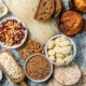 picture of foods that contain gluten, such as pasta, bread, cereal