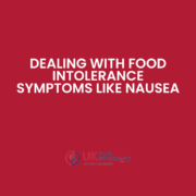 Dealing with food intolerance symptoms such as nausea