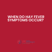 When do hay fever symptoms occur?