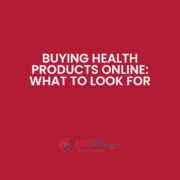 Buying health products online graphic