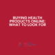 Buying health products online graphic