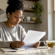 Woman reviewing holistic intolerance assessment results