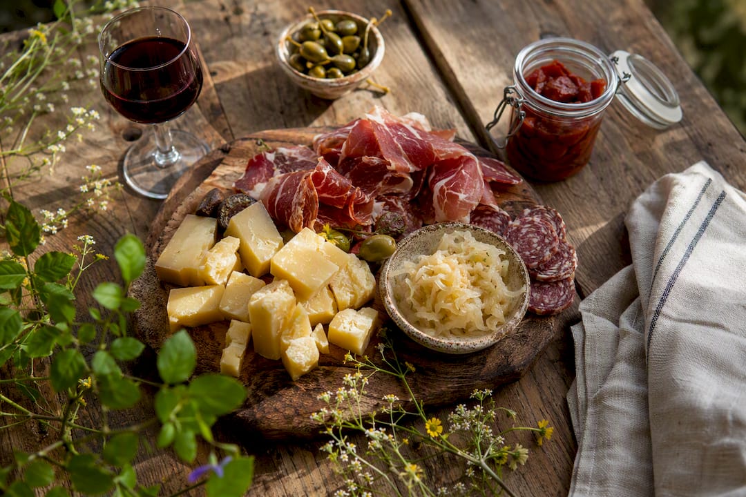 High histamine foods variety flat lay