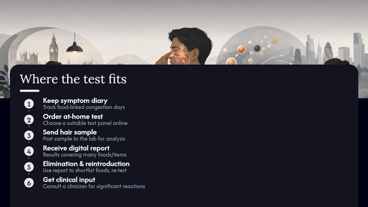 Where an at-home intolerance test fits into your plan — overview diagram