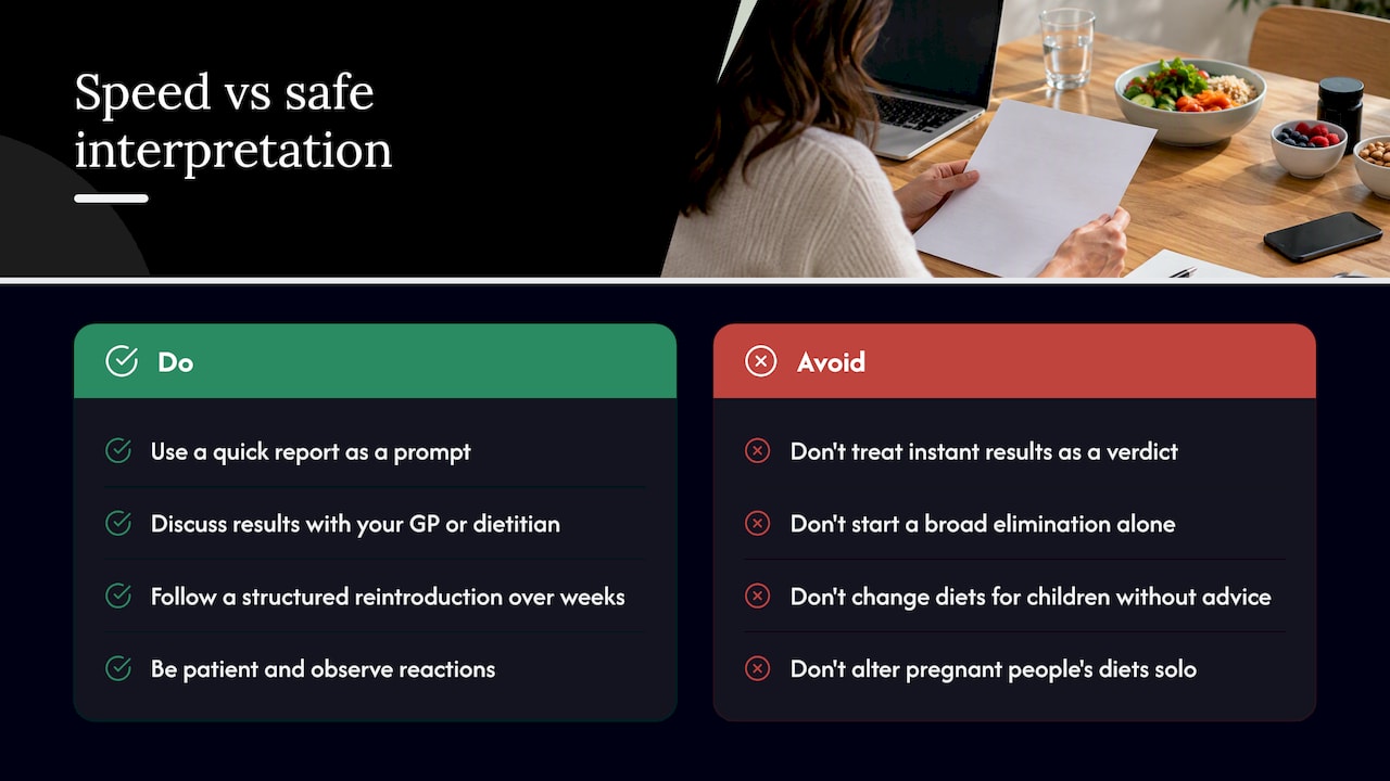 Balancing speed with safe interpretation — overview diagram