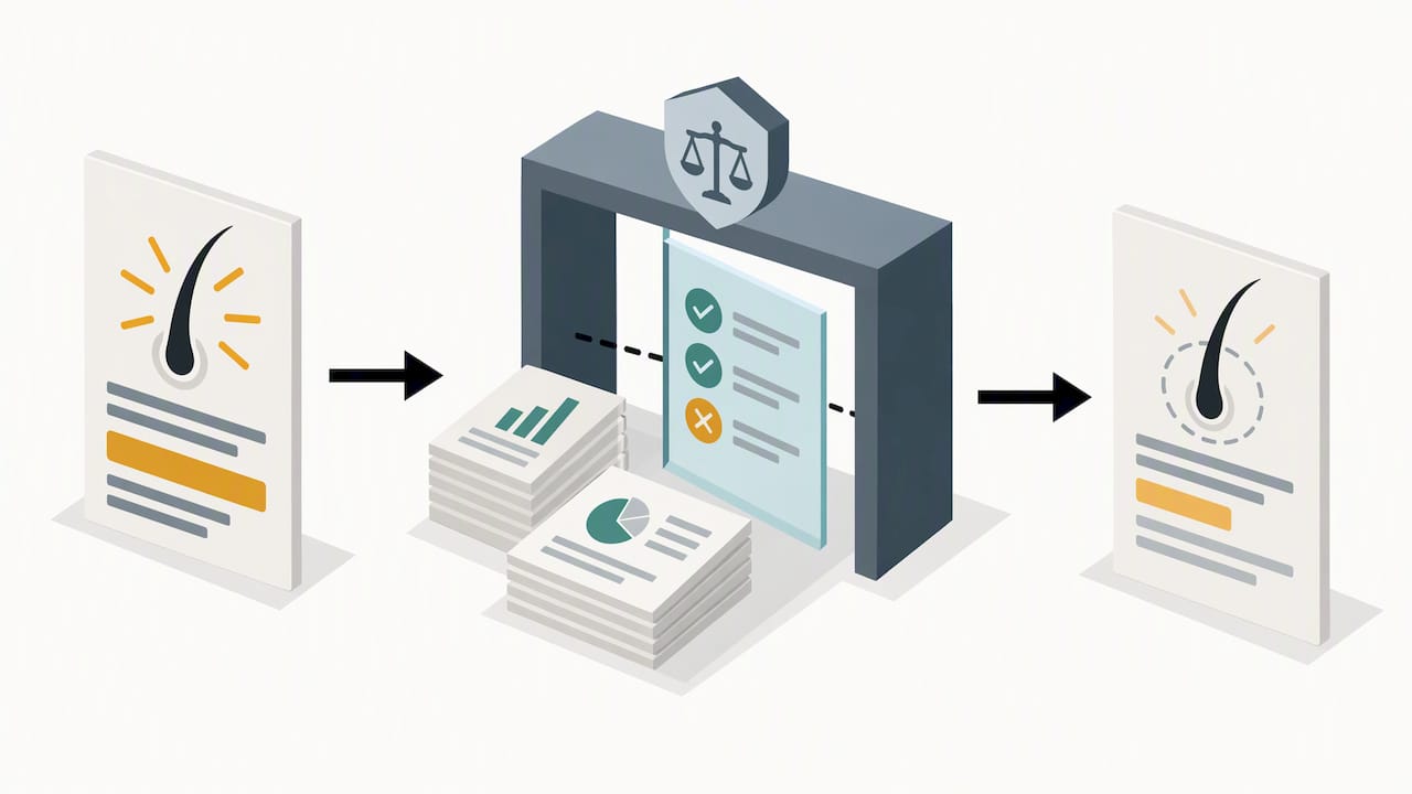 Regulatory review of hair test claims
