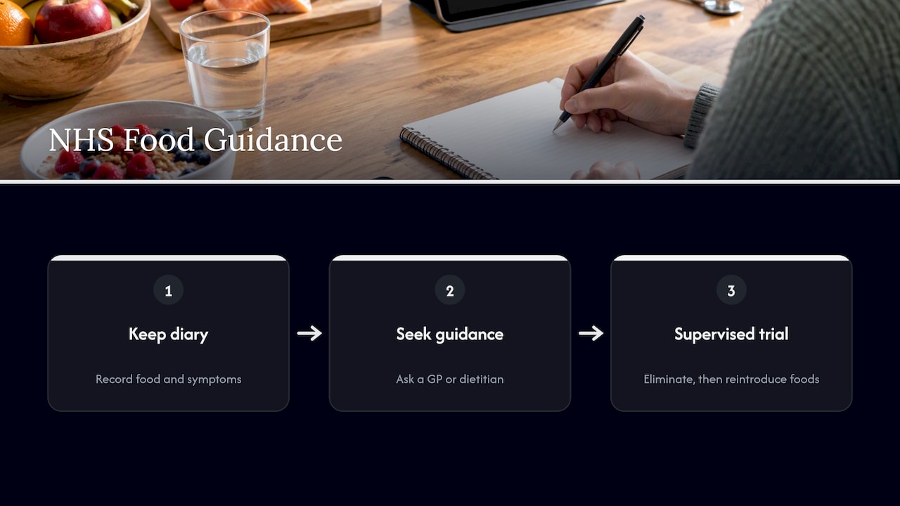Diary, clinical guidance, elimination and reintroduction