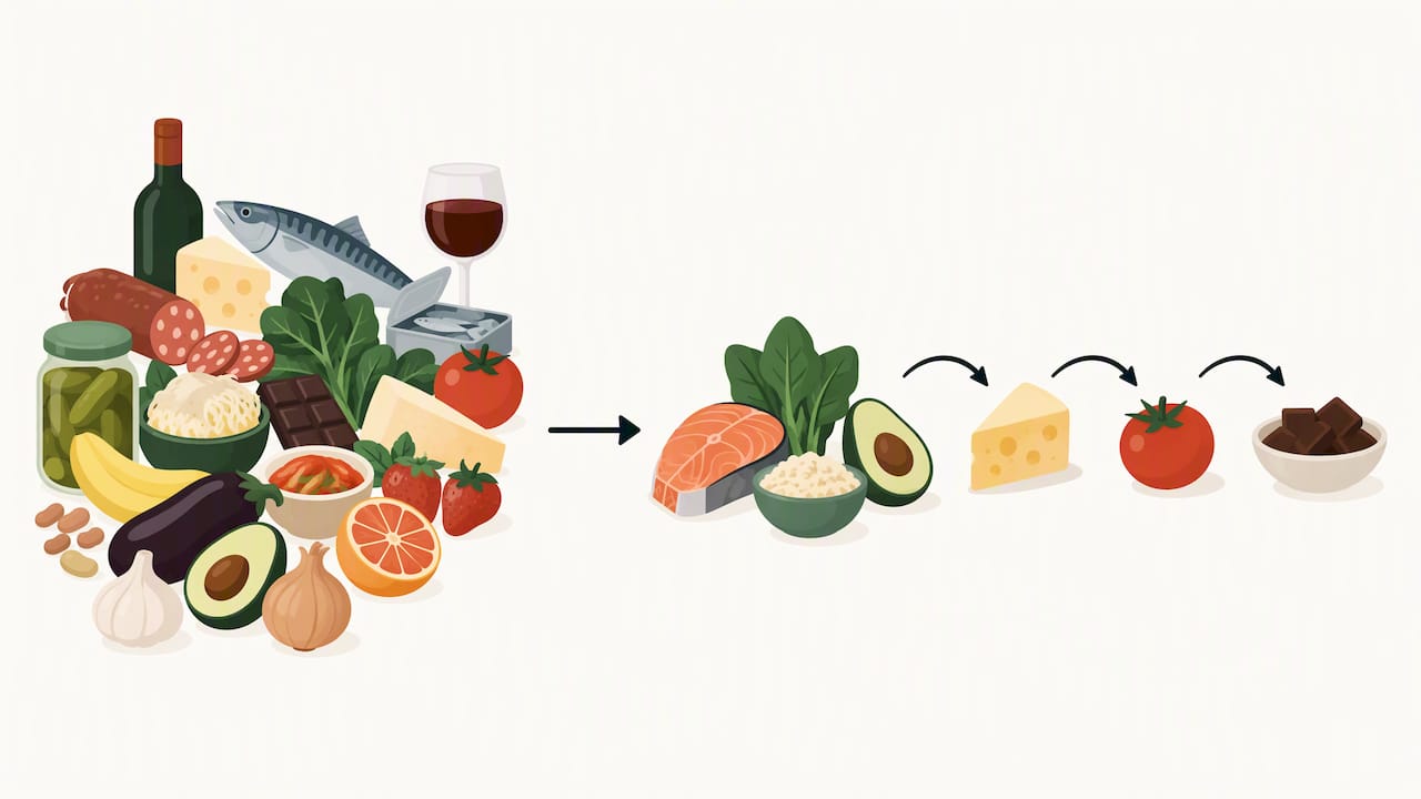 A broad food list narrowed to initial suspects